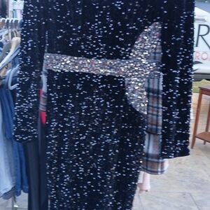 Glamorous Black Sequin Long Sleeve Dress